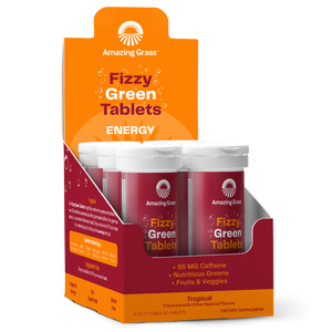 Fizzy Green Tablets Energy Tropical